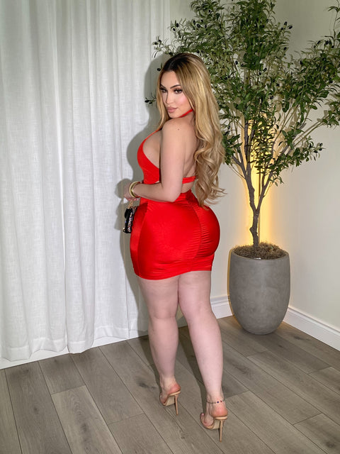 Porcha Red Mini Dress