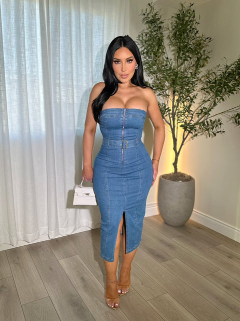 Amara Medium Denim Dress