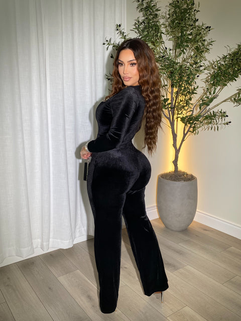 Crystal Black Jumpsuit