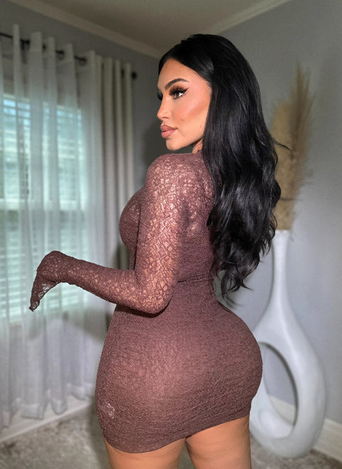 High Maintenance Mini Mocha Dress