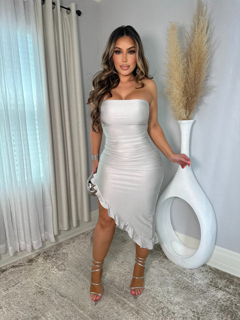 ChaCha Silver Dress