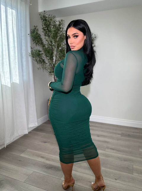 Dashing Hunter Green Dress