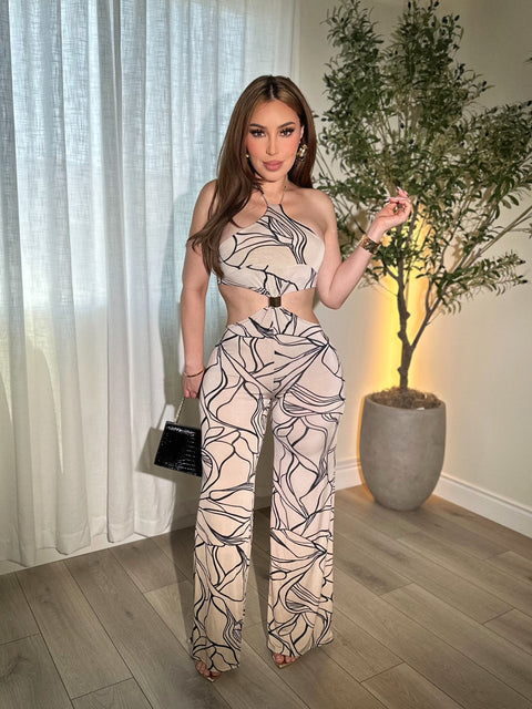 Zayla Khaki Jumpsuit