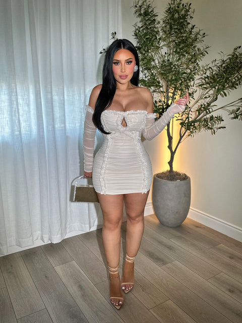 Amour Ivory Micro Dress