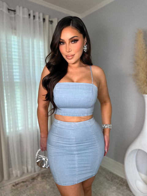 Marino Light Denim Set
