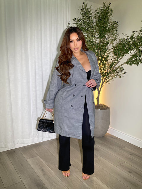 Espy Black Long Coat