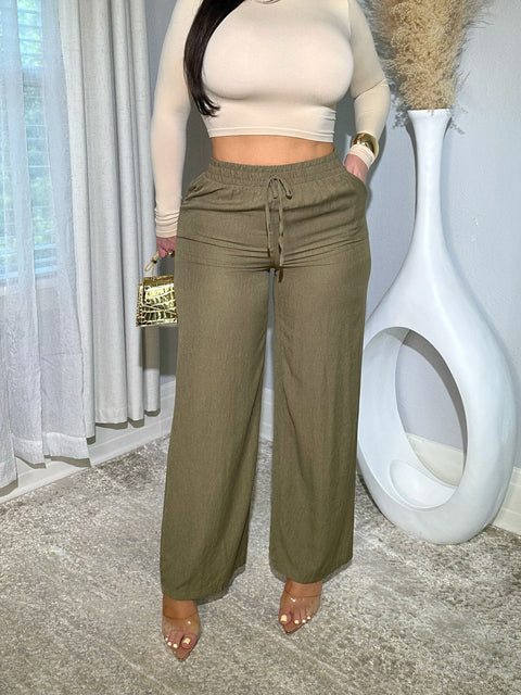Gracious Olive Pants