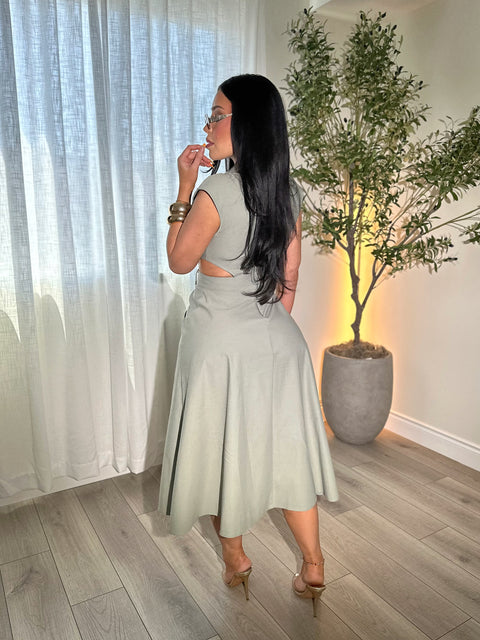 Sahara Olive Dress