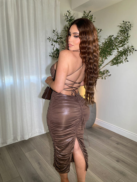Independent Brown Dress￼