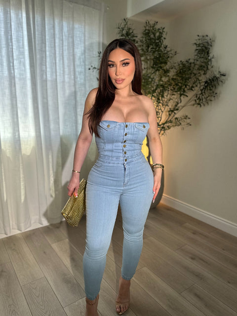 Demi Denim Jumpsuit