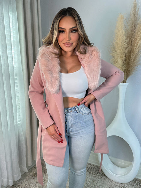 Exclusive Coat In Blush
