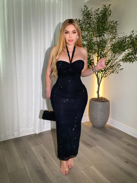 New Year Black Gown