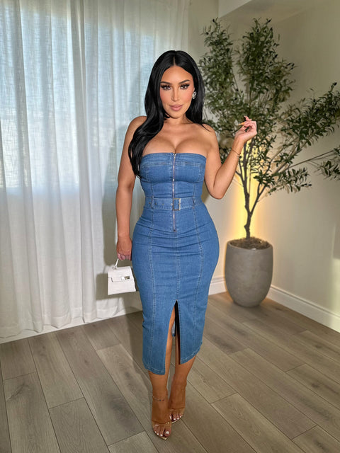 Amara Medium Denim Dress