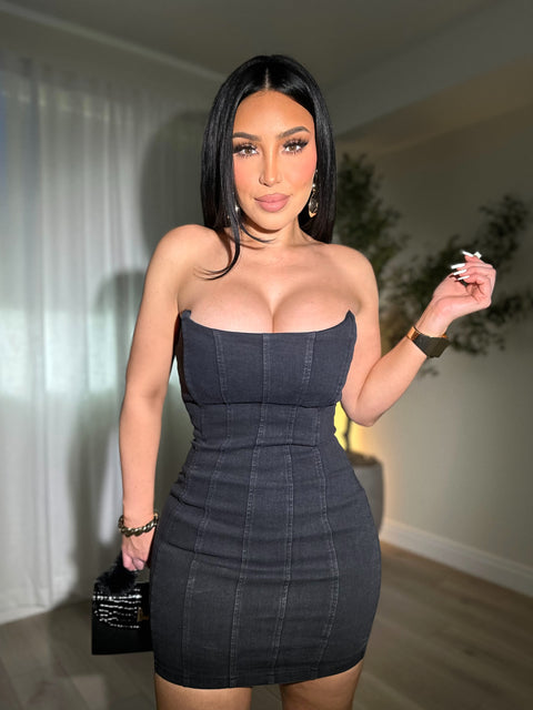 Vixen Dark Denim Dress