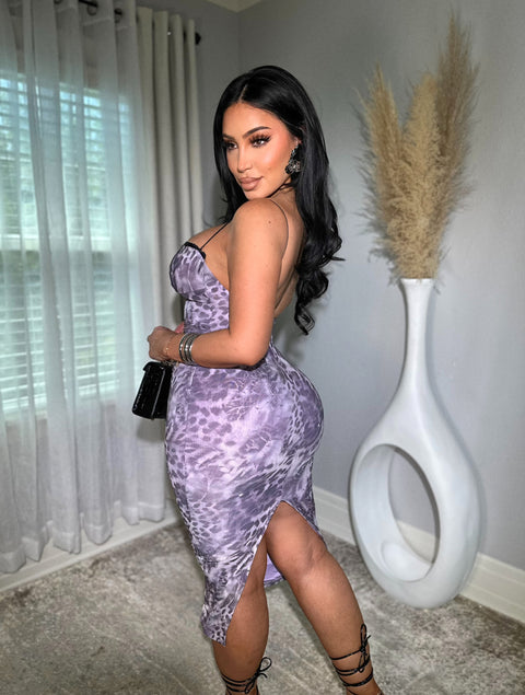Wild Cat Purple Dress
