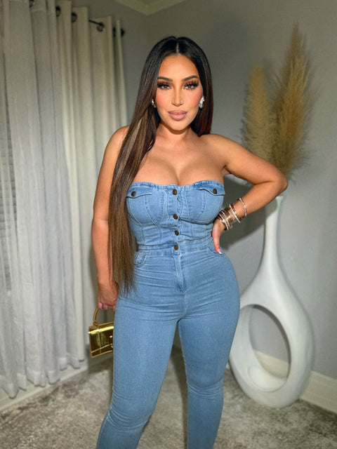 Genesis Light Denim Jumpsuit