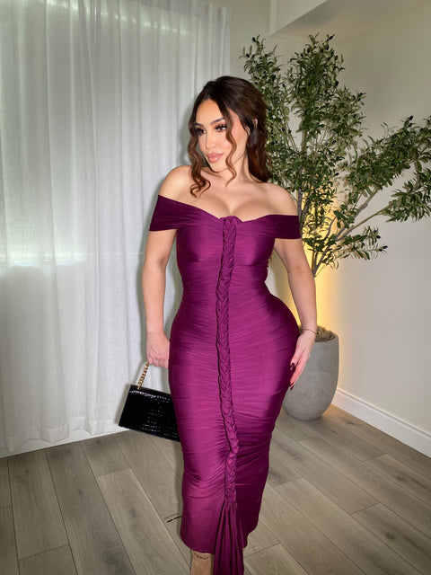Luxurious Plum Dress