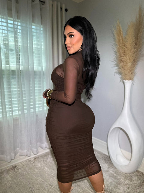 Dashing Chocolate Dress