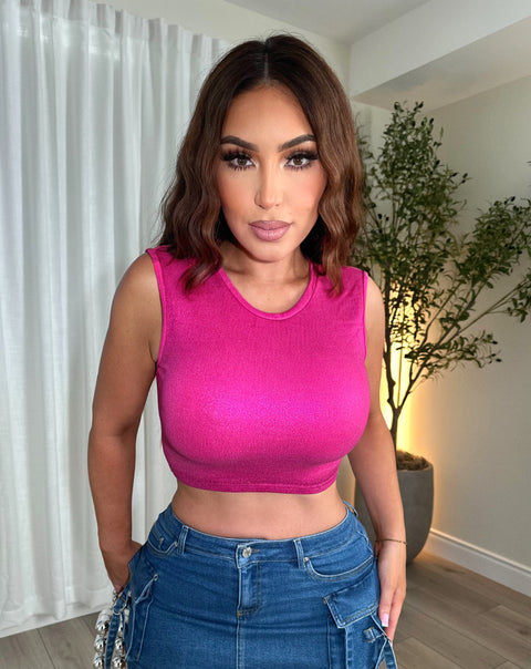 Spark Pink Crop Too
